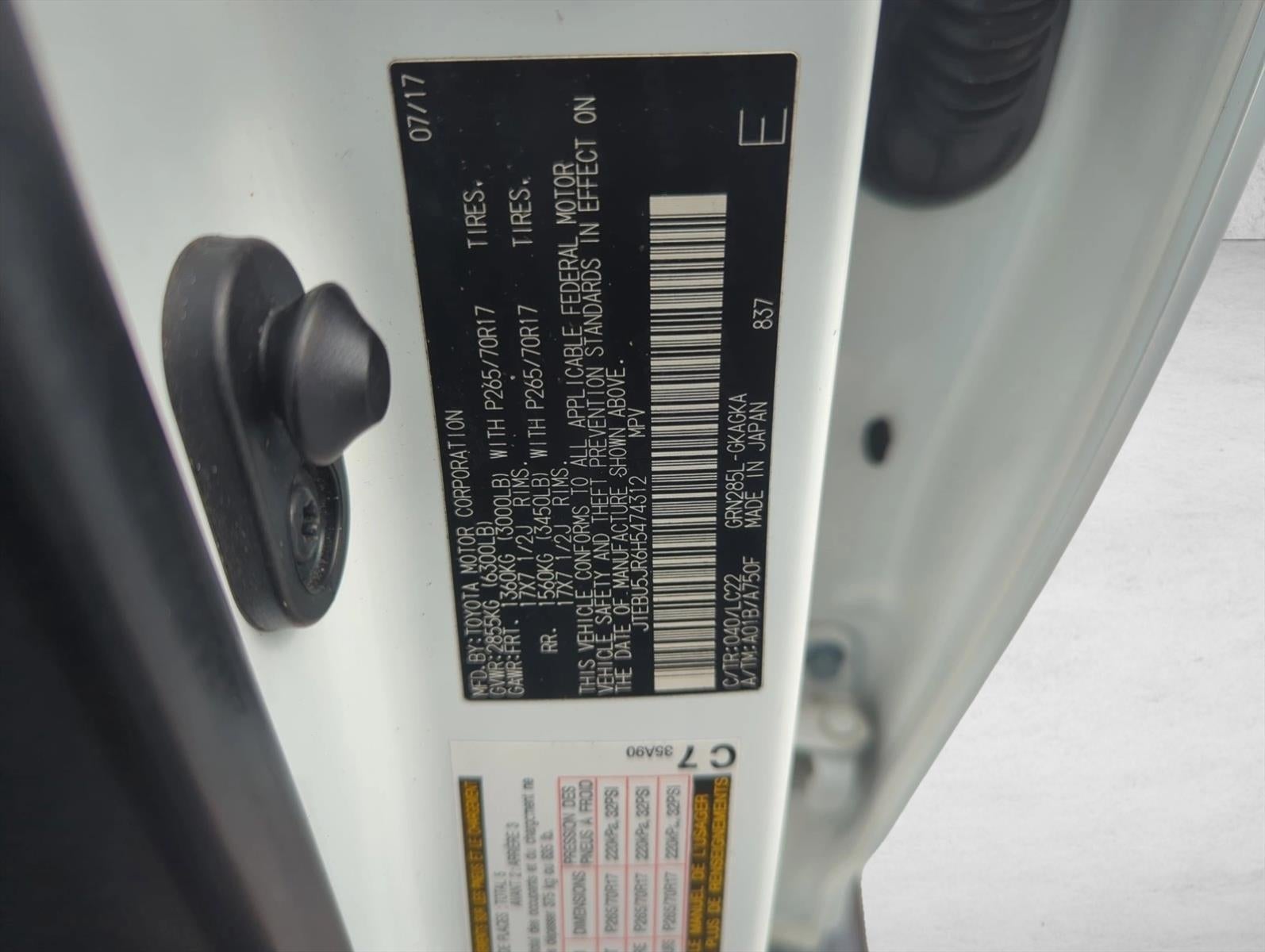 2017 Toyota 4Runner TRD Off Road Premium 4WD (Natl)