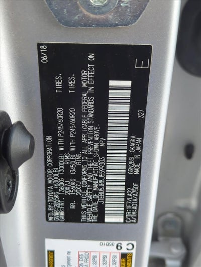 2018 Toyota 4Runner Limited 4WD (Natl)