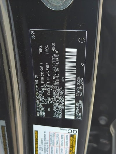 2025 Toyota 4Runner SR5 4WD (GS)