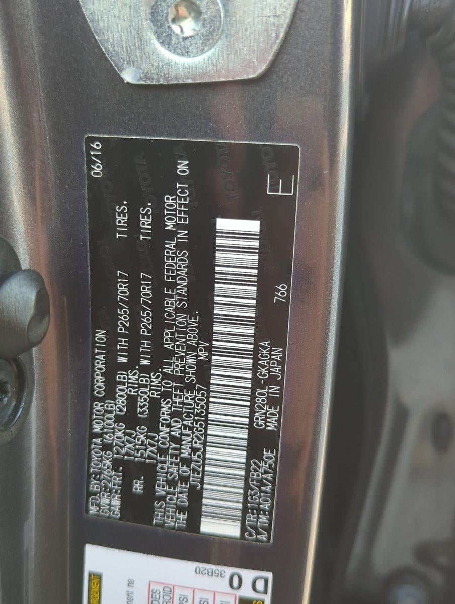 2016 Toyota 4Runner RWD 4dr V6 SR5 (Natl)