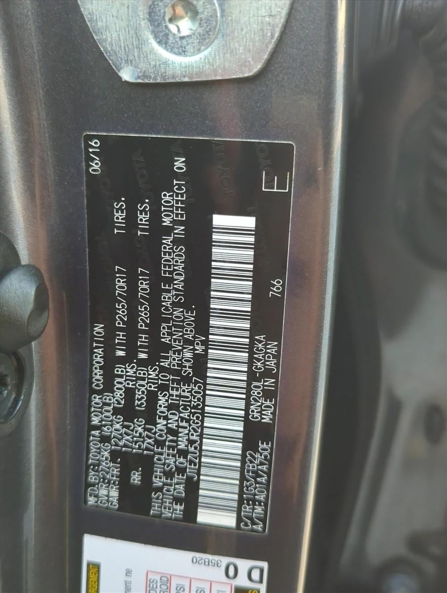 2016 Toyota 4Runner RWD 4dr V6 SR5 (Natl)