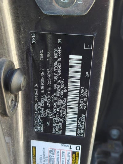 2018 Toyota 4Runner SR5 2WD (Natl)