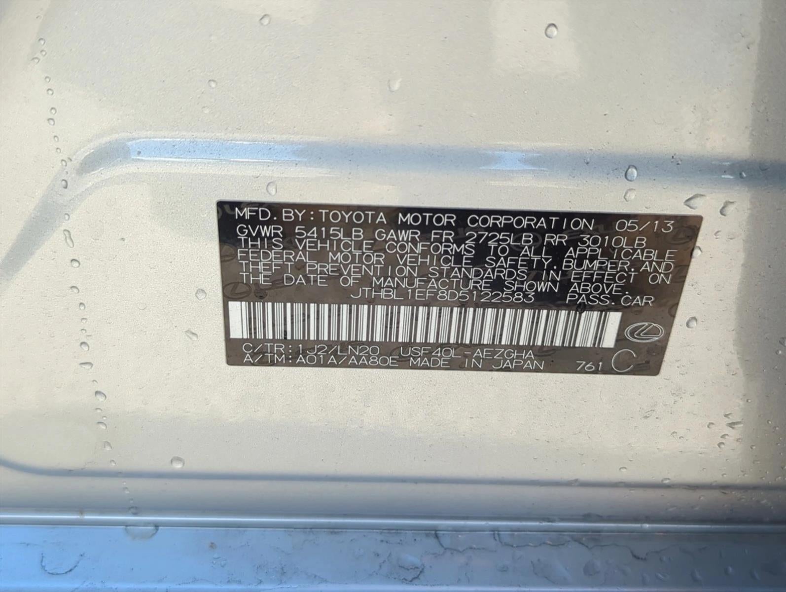 2013 Lexus LS 460 4dr Sdn RWD