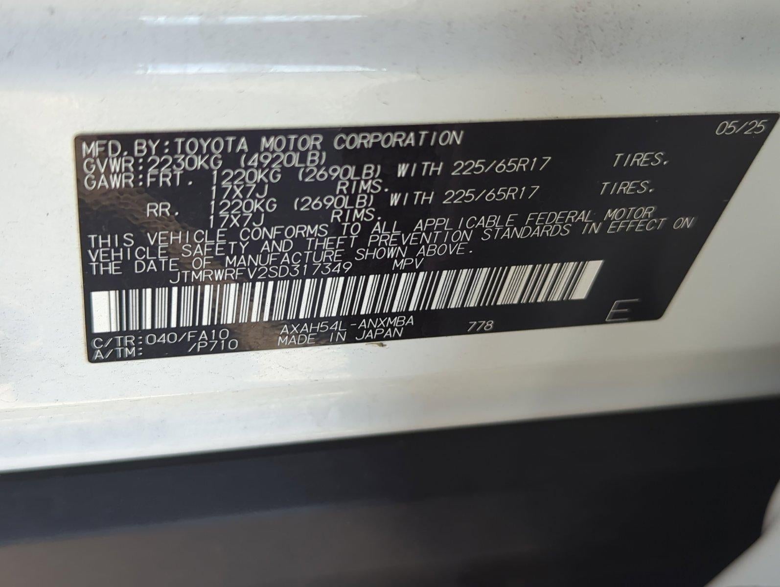2025 Toyota RAV4 Hybrid XLE AWD (Natl)