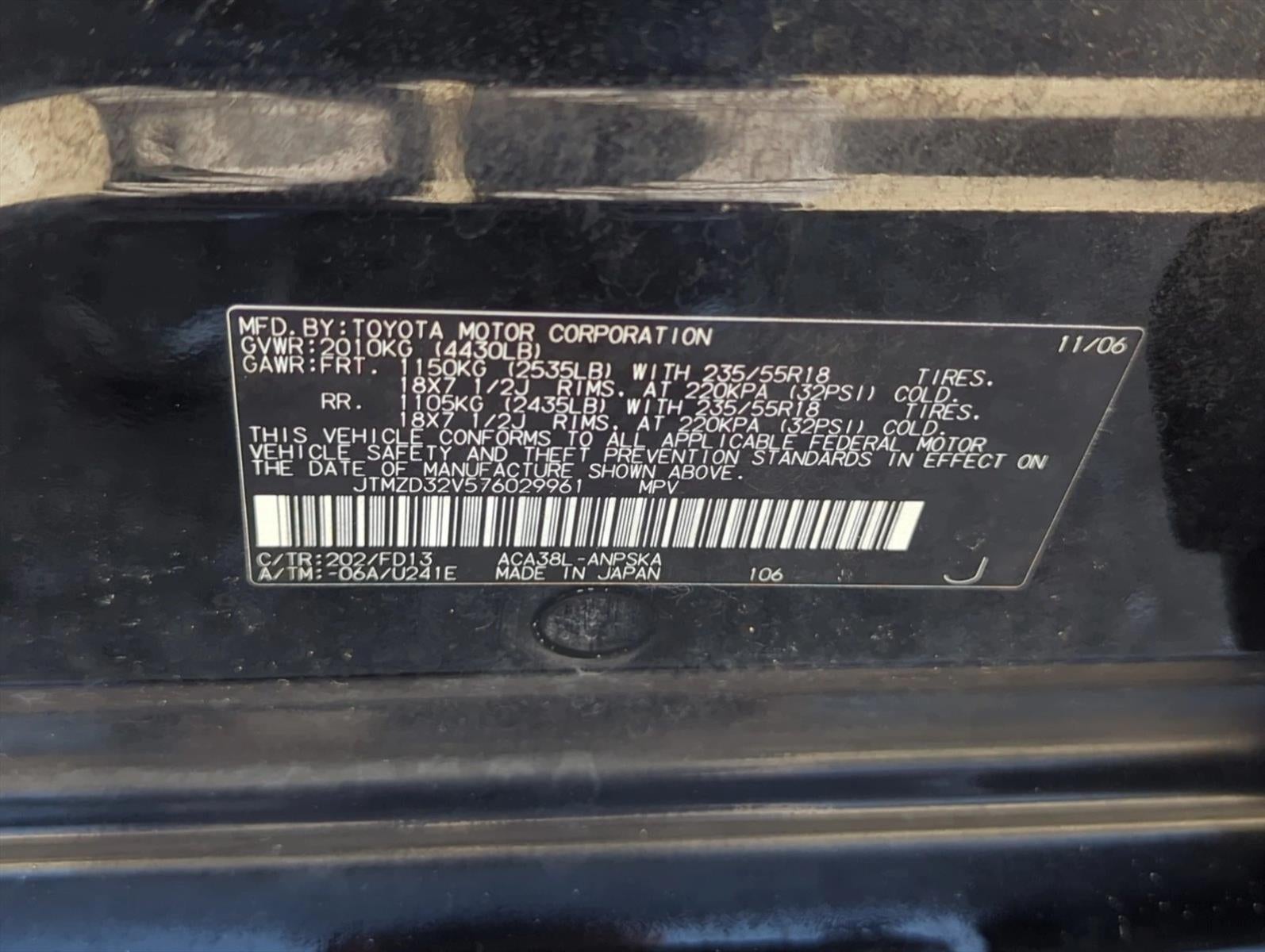 2007 Toyota RAV4 2WD 4dr 4-cyl Sport (Natl)