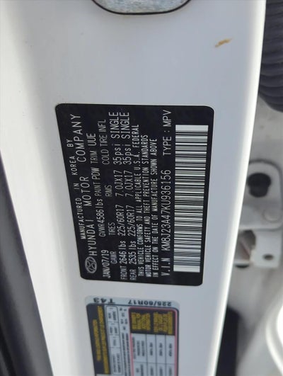 2019 Hyundai TUCSON SE FWD