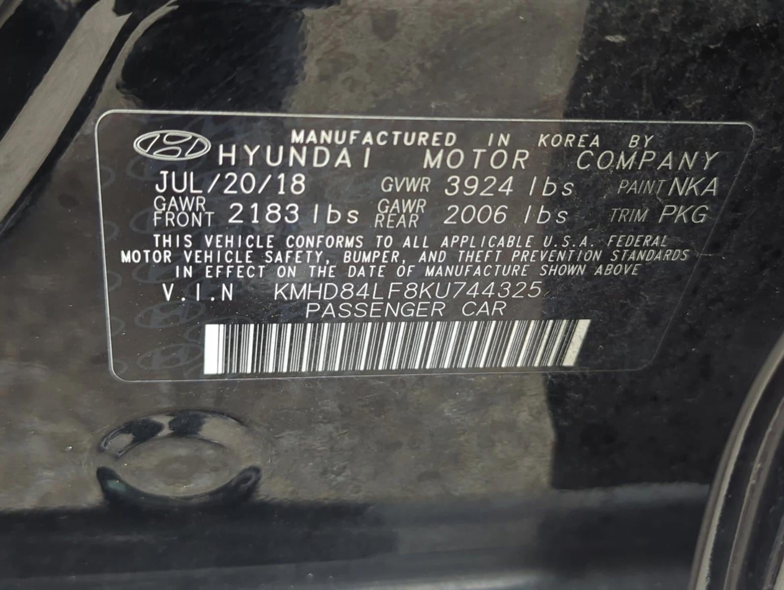 2019 Hyundai ELANTRA SEL Auto