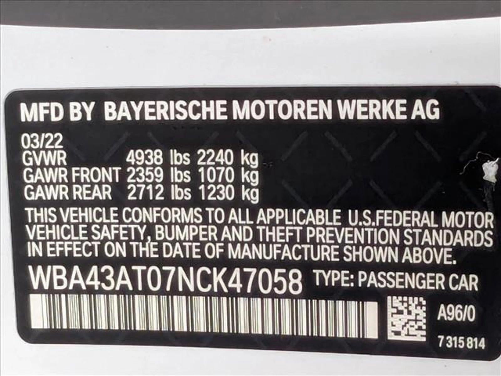 2022 BMW 430i xDrive Convertible