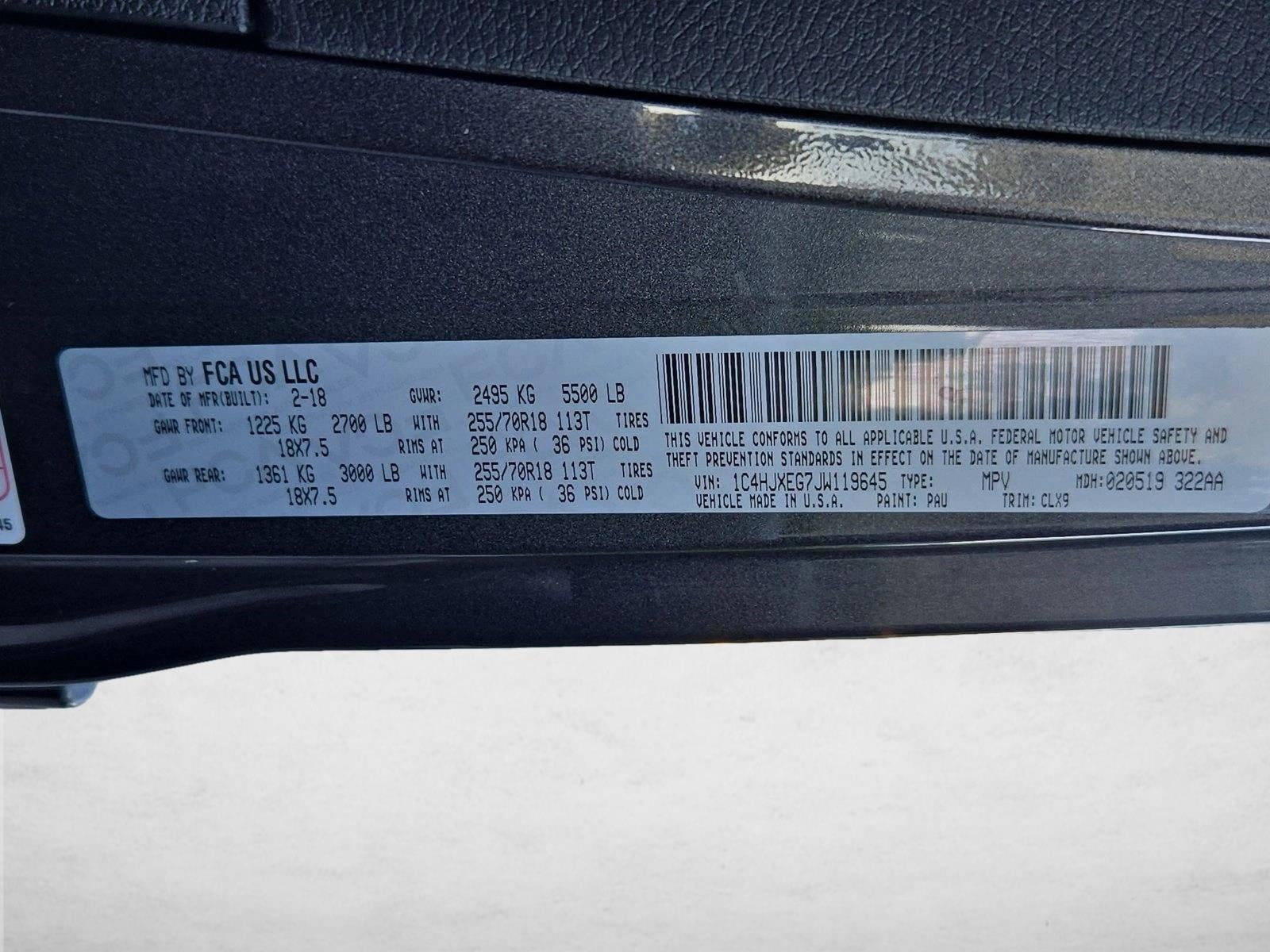 2018 Jeep Wrangler Unlimited Sahara 4x4
