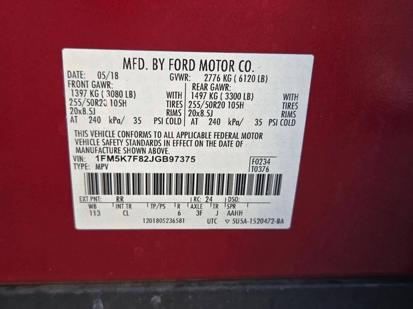 2018 Ford Explorer Limited FWD