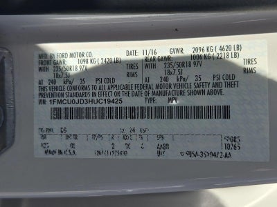 2017 Ford Escape Titanium FWD