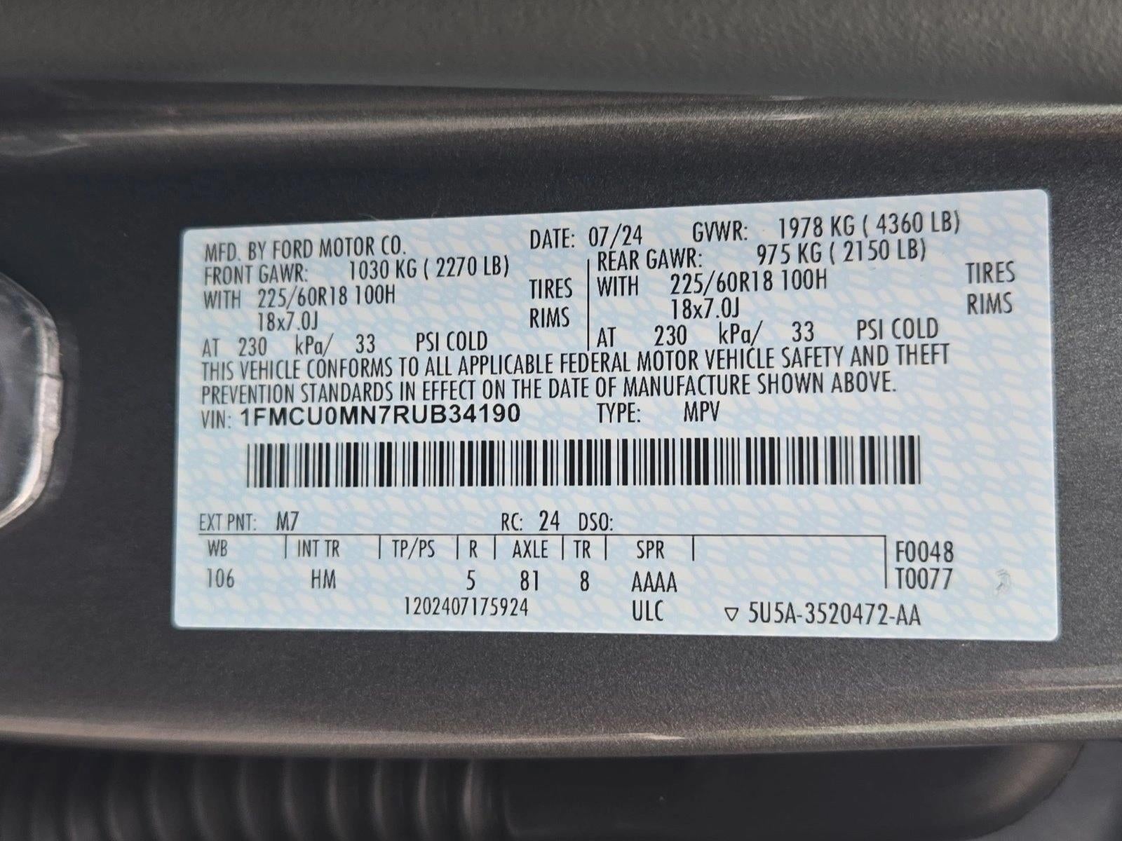 2024 Ford Escape ST-Line FWD