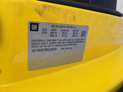 2014 Chevrolet Corvette Stingray Coupe Z51 1LT