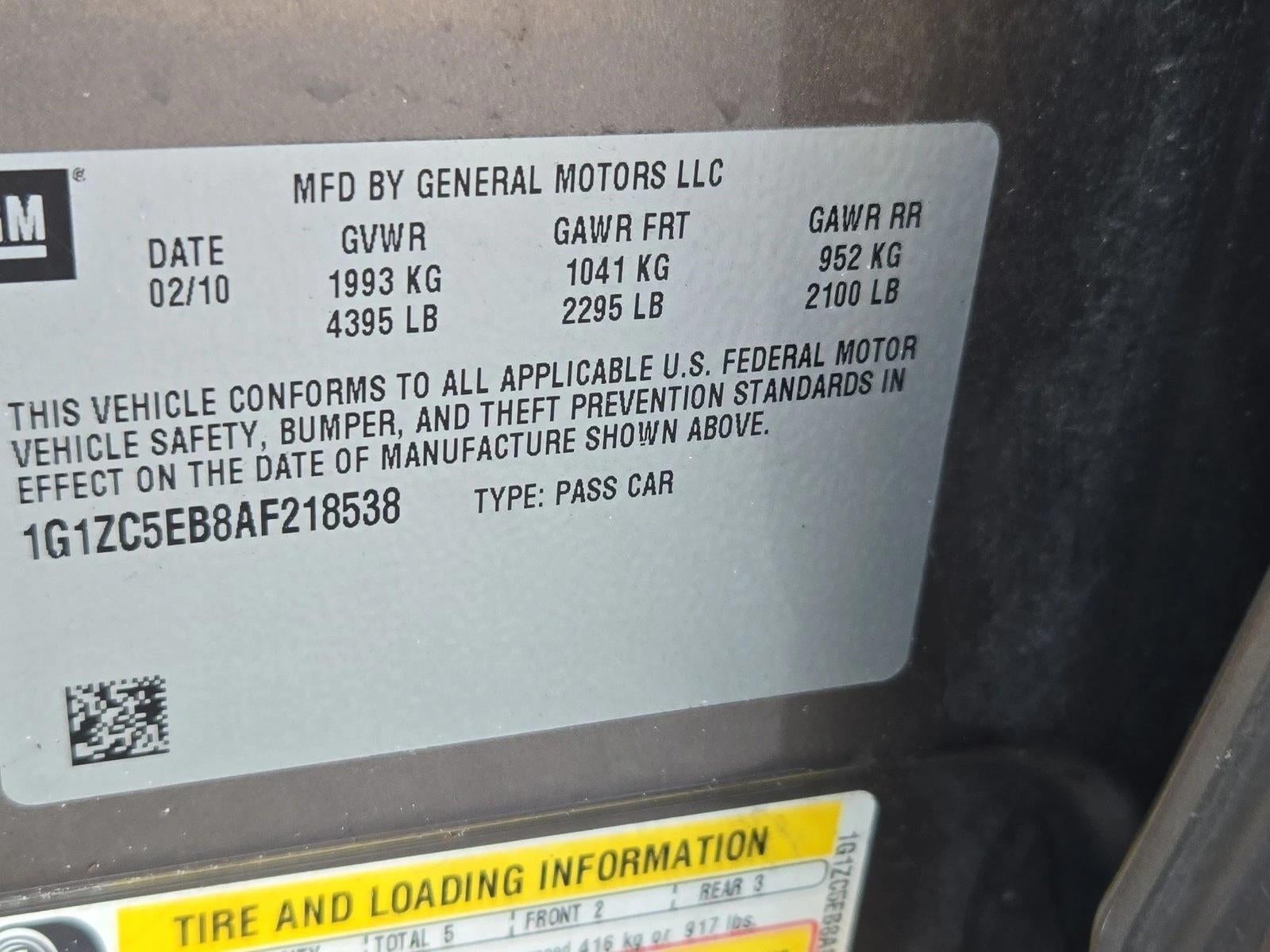 2010 Chevrolet Malibu LT 1LT