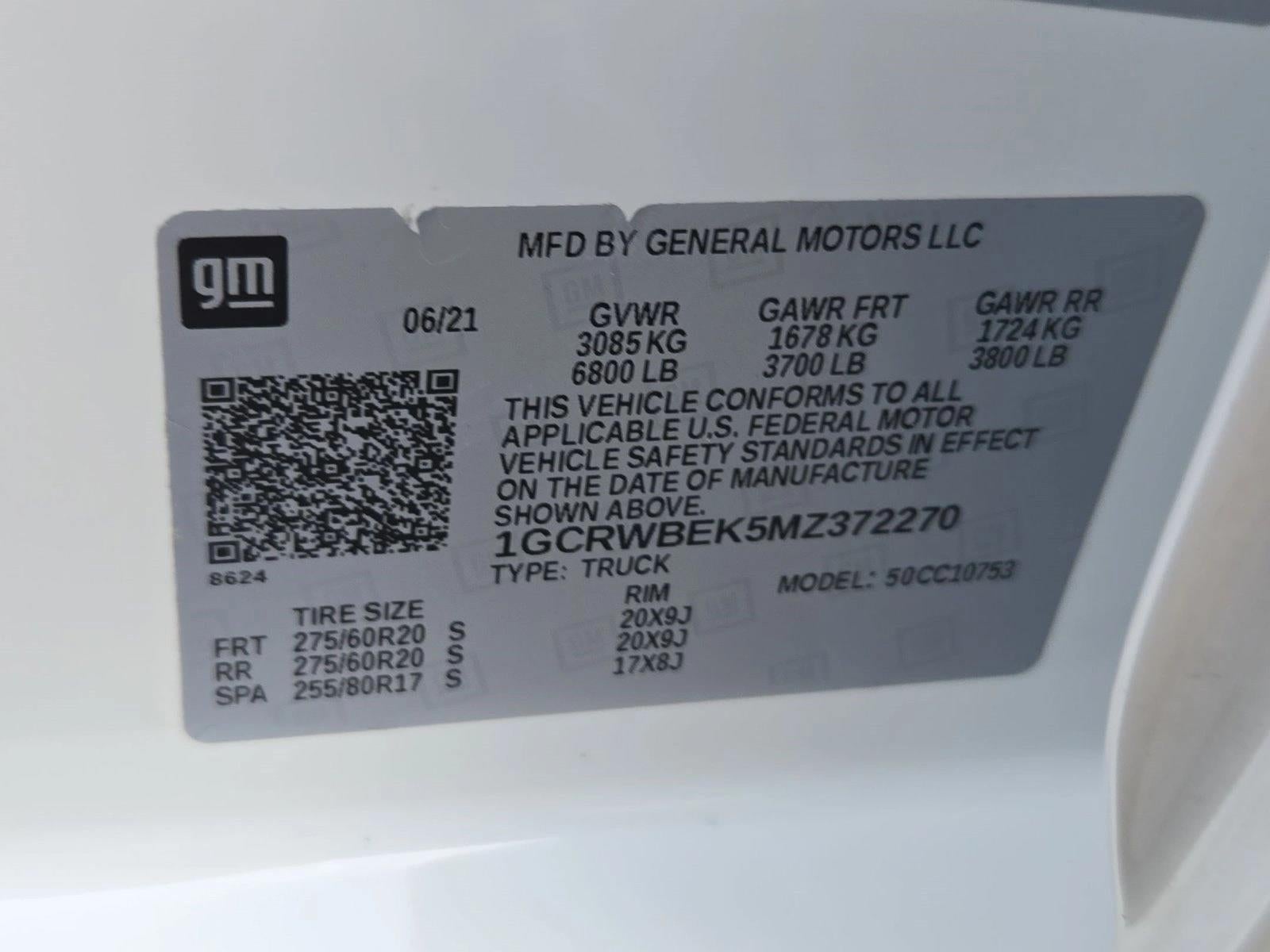 2021 Chevrolet Silverado 1500 Double Cab Standard Box 2-Wheel Drive Custom