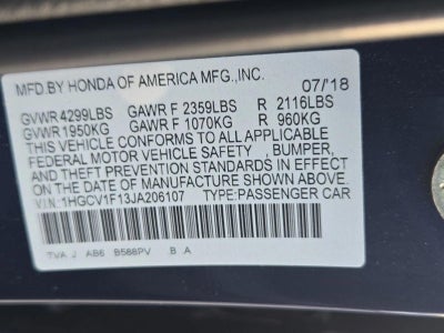 2018 Honda Accord Sedan LX CVT