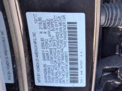 2018 Honda Accord Sedan EX CVT