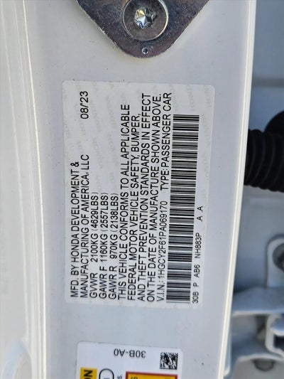 2023 Honda Accord Hybrid EX-L Sedan