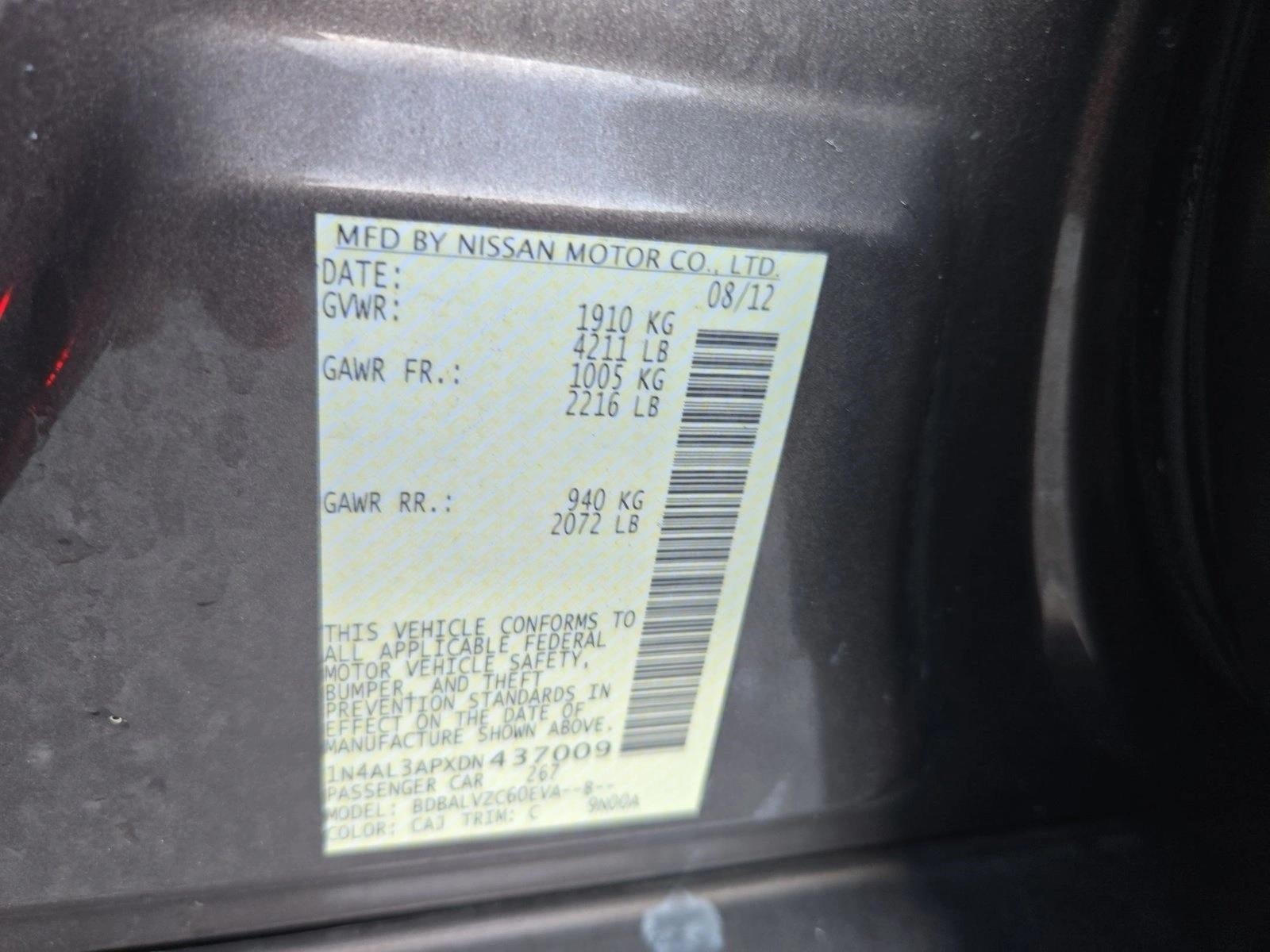 2013 Nissan Altima 4dr Sdn I4 2.5 SL *Ltd Avail*