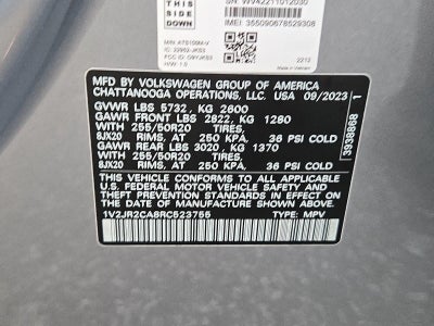 2024 Volkswagen Atlas 2.0T SE w/Technology FWD