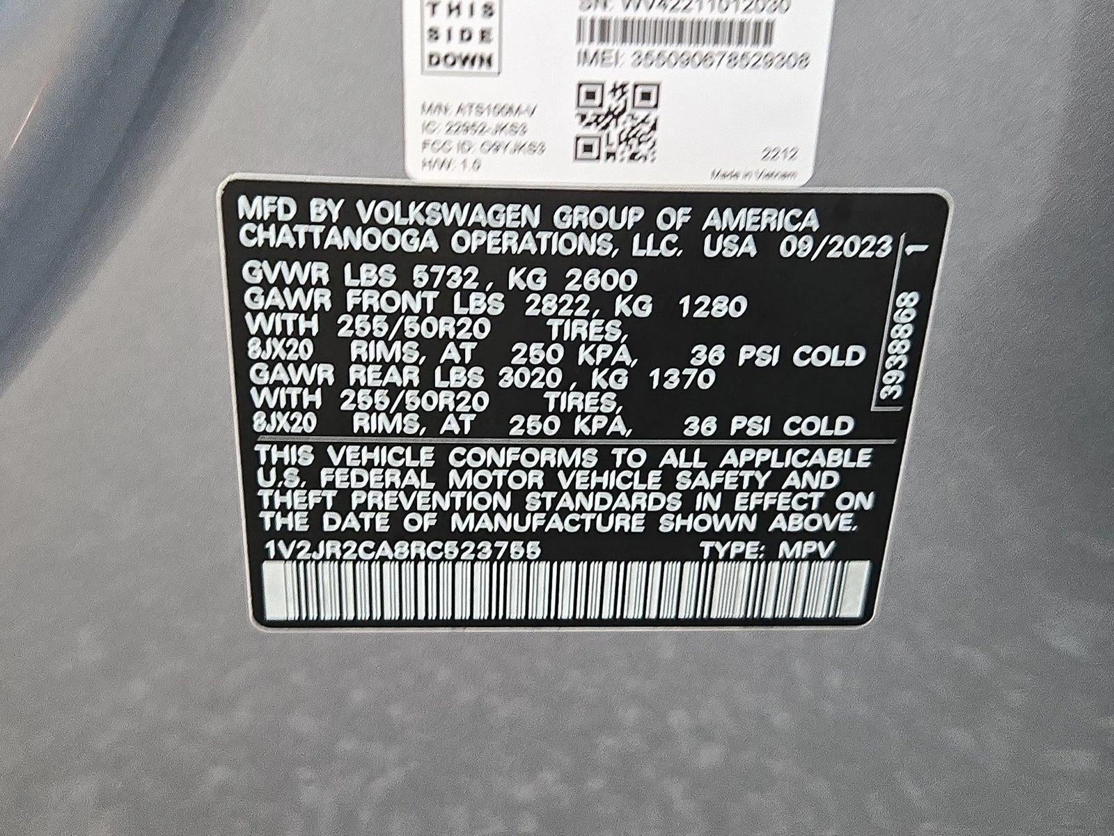 2024 Volkswagen Atlas 2.0T SE w/Technology FWD