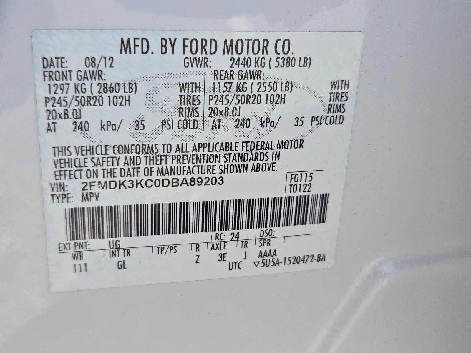 2013 Ford Edge 4dr Limited FWD