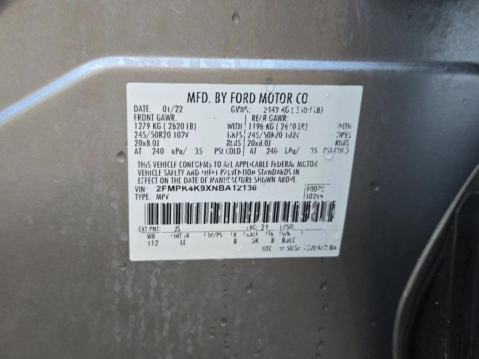 2022 Ford Edge Titanium AWD