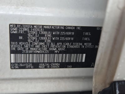 2021 Toyota RAV4 Hybrid XSE AWD (Natl)