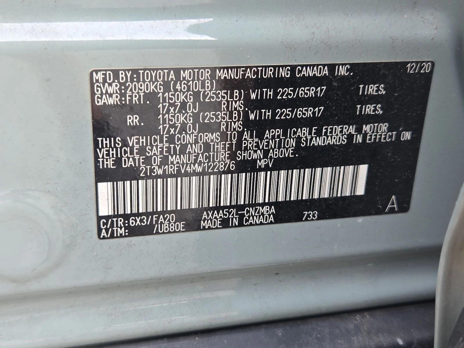 2021 Toyota RAV4 XLE FWD (GS)