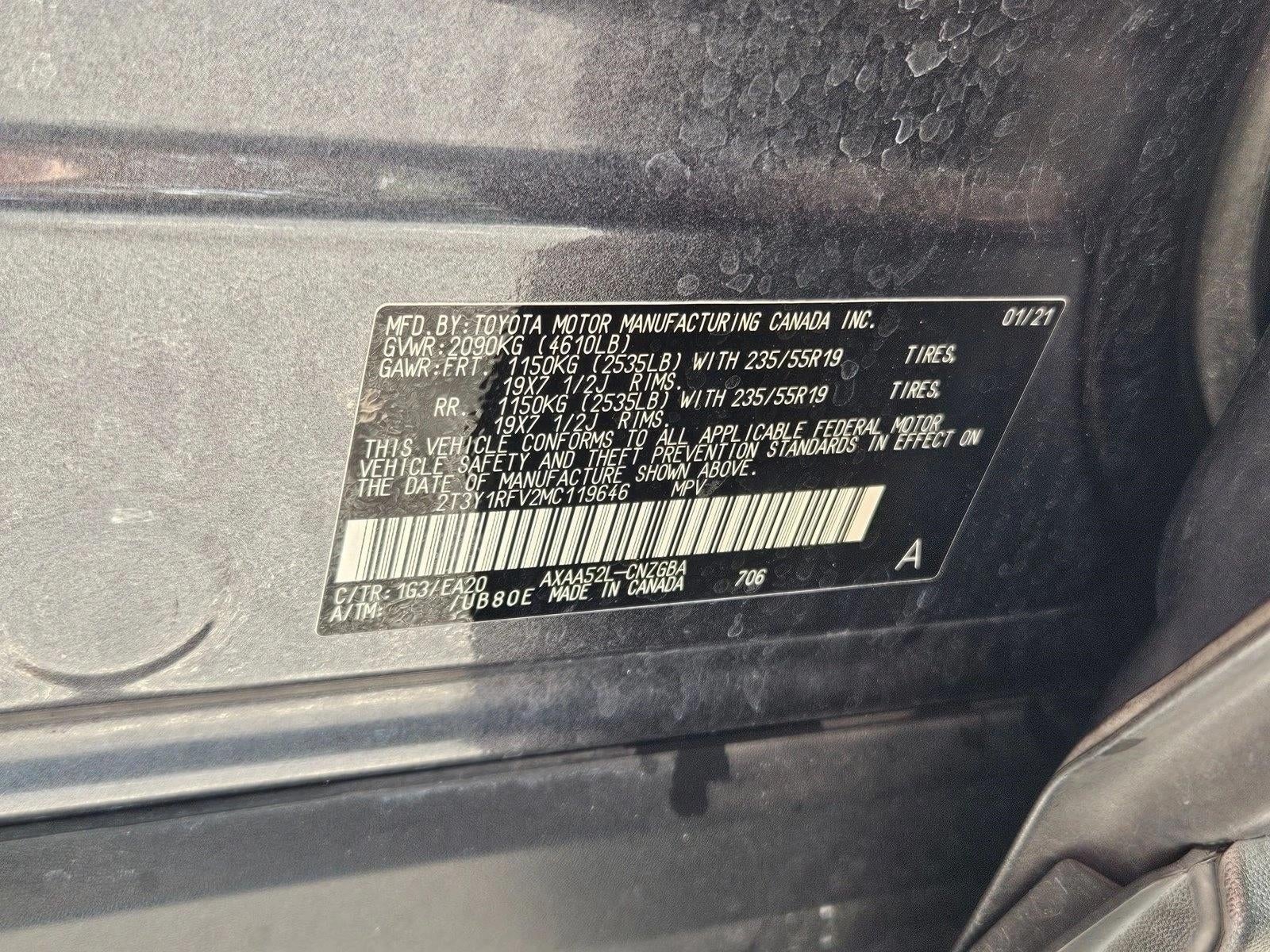 2021 Toyota RAV4 Limited FWD (Natl)
