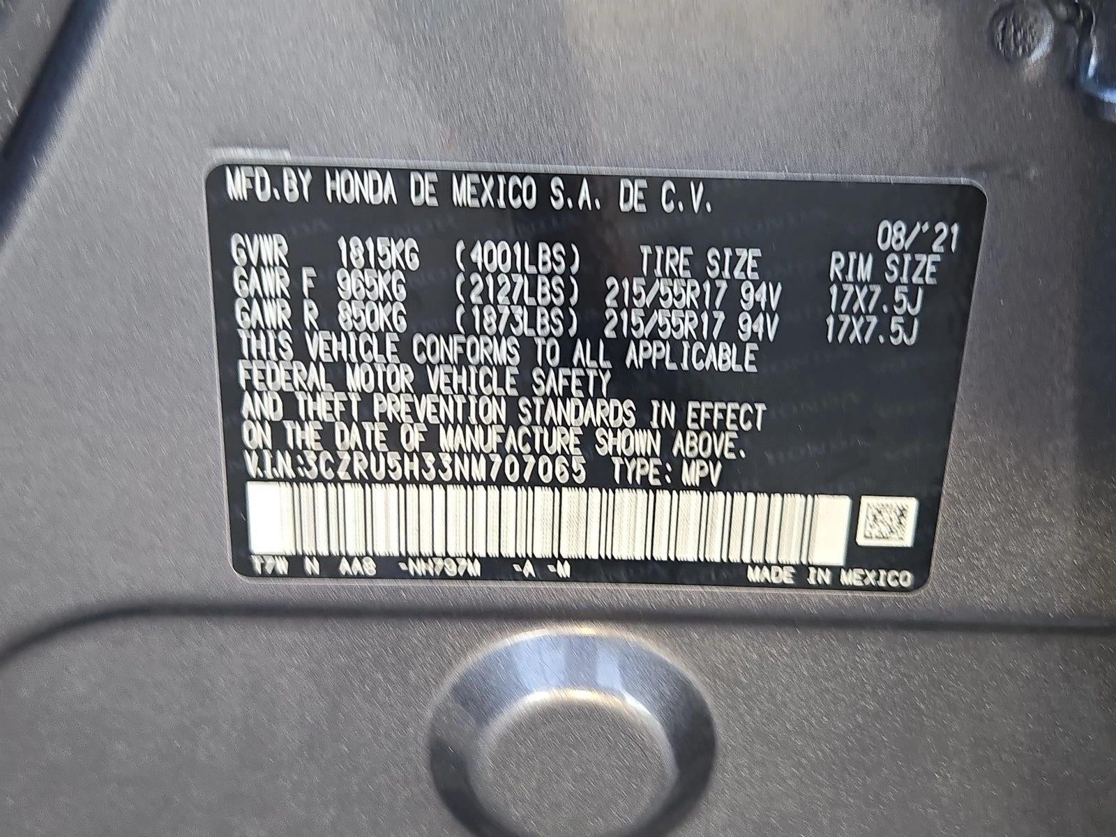2022 Honda HR-V LX 2WD CVT