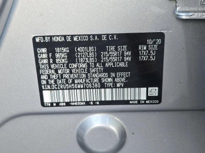 2021 Honda HR-V EX 2WD CVT