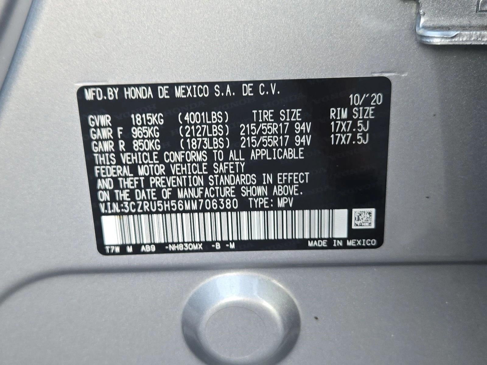 2021 Honda HR-V EX 2WD CVT