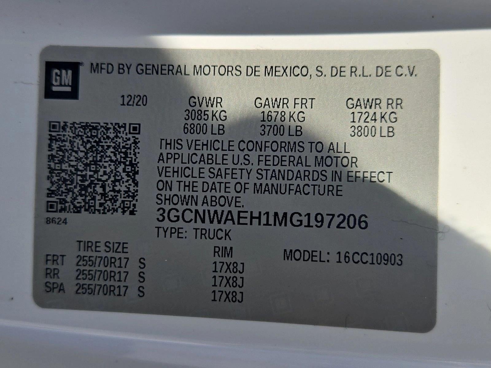 2021 Chevrolet Silverado 1500 Regular Cab Long Box 2-Wheel Drive WT