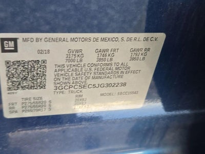 2018 Chevrolet Silverado 1500 Crew Cab Short Box 2-Wheel Drive LTZ