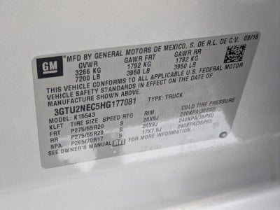 2017 GMC Sierra 1500 Crew Cab Short Box 4-Wheel Drive SLT