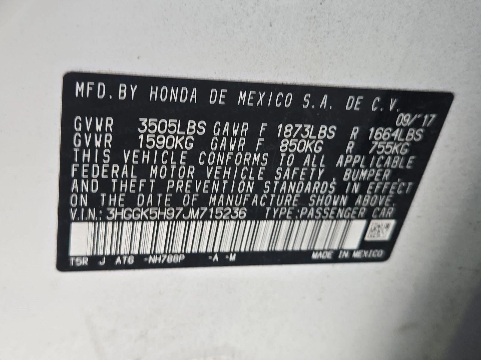 2018 Honda Fit EX-L CVT