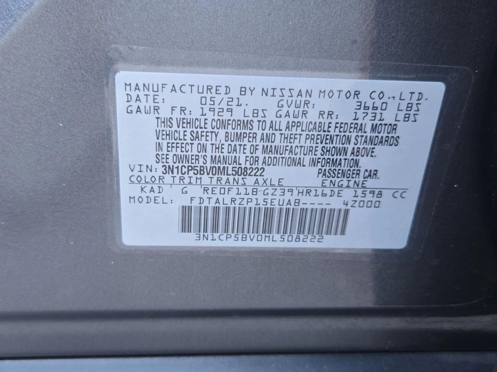 2021 Nissan Kicks S FWD