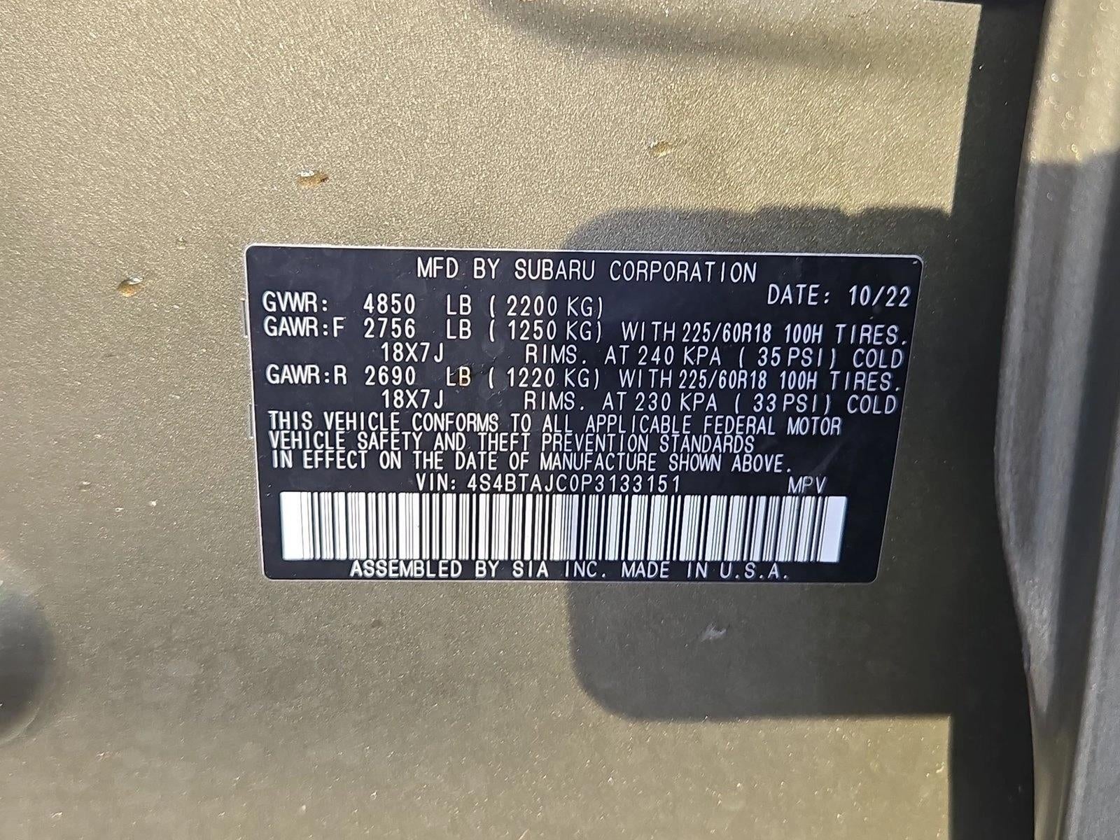 2023 Subaru Outback Onyx Edition CVT