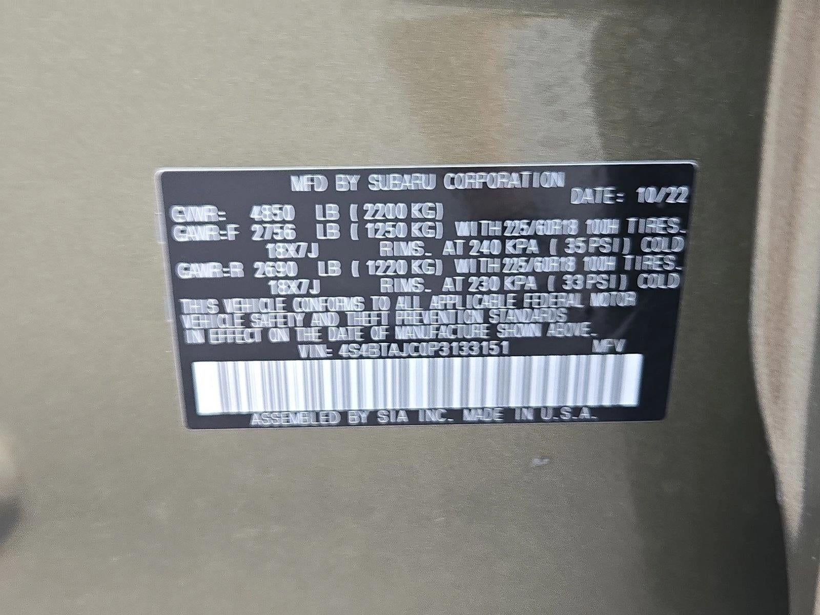 2023 Subaru Outback Onyx Edition CVT