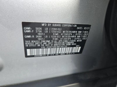 2021 Subaru Outback Limited XT CVT