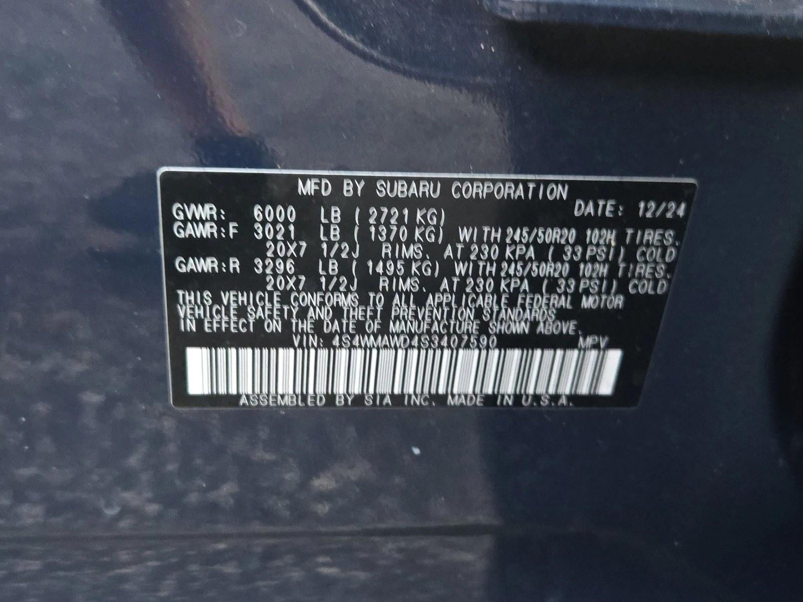 2025 Subaru Ascent Onyx Edition Touring 7-Passenger