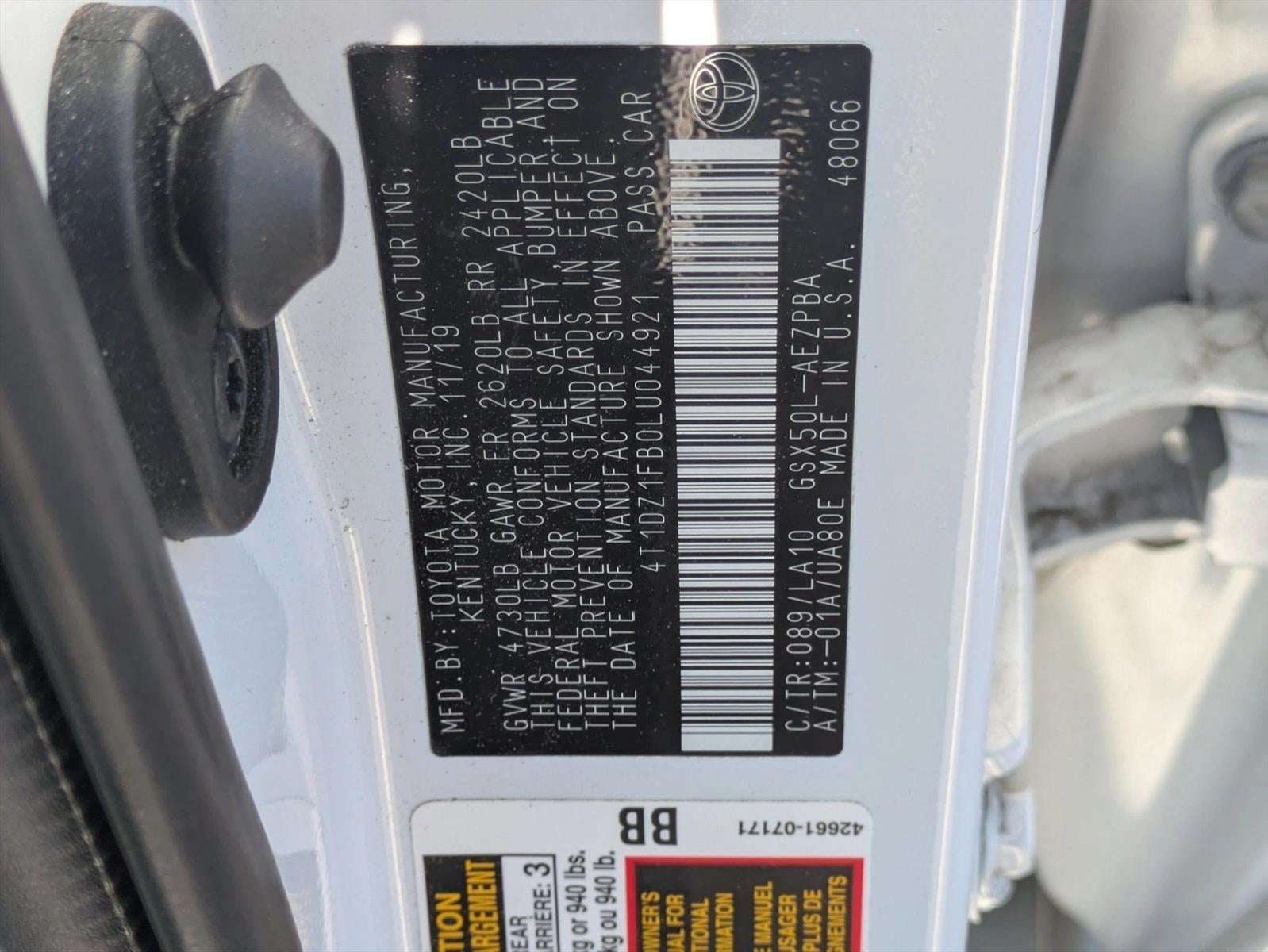 2020 Toyota Avalon Limited (Natl)