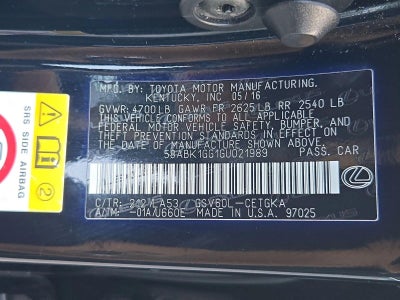 2016 Lexus ES 350 4dr Sdn