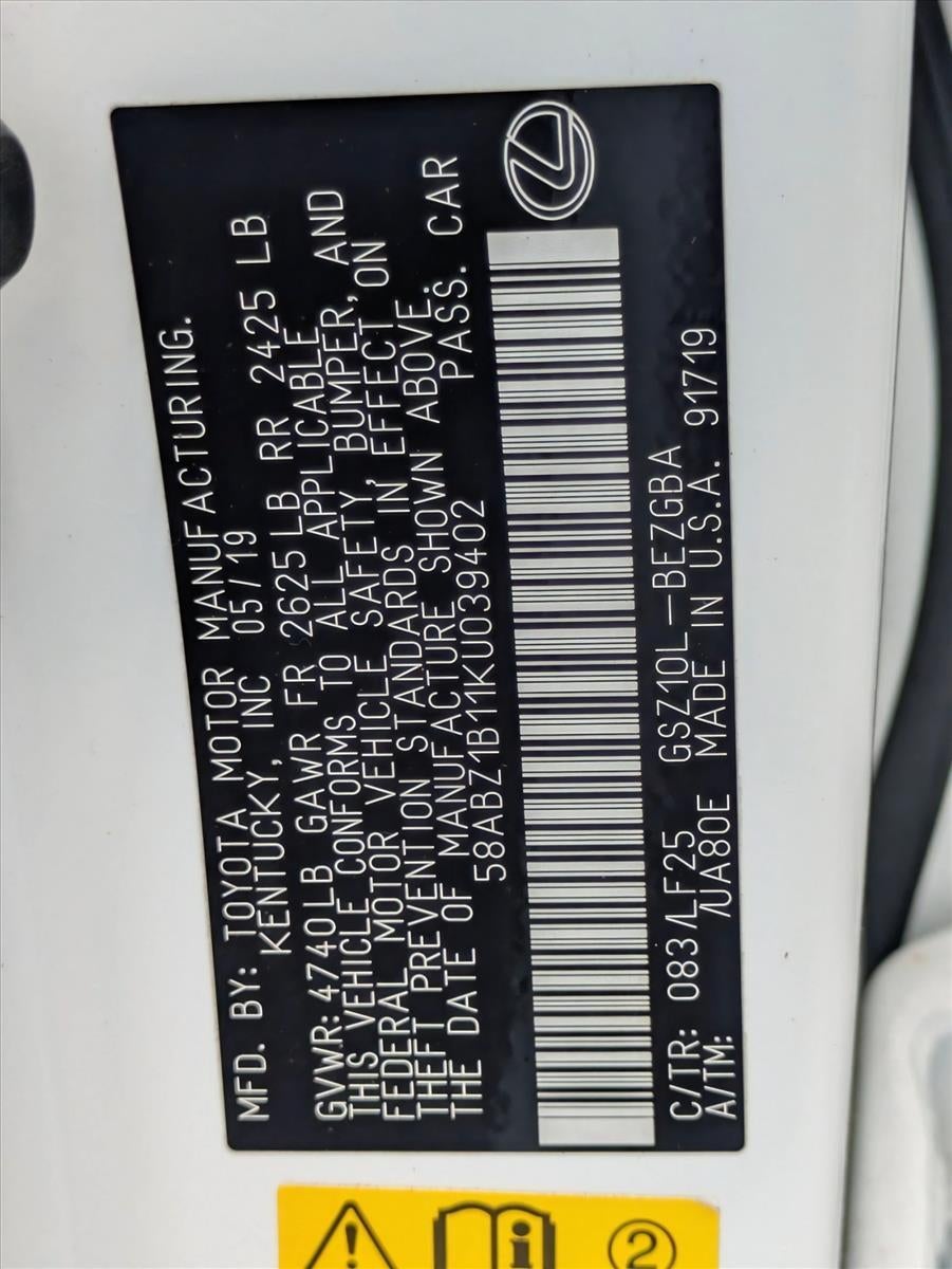 2019 Lexus ES 350 F Sport FWD