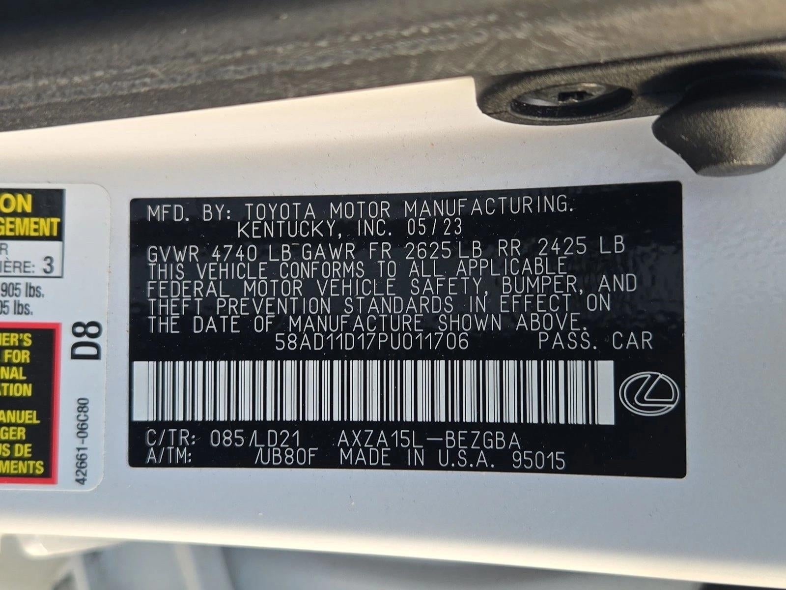 2023 Lexus ES 250 AWD