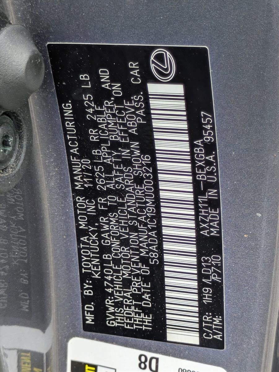 2021 Lexus ES 300h FWD