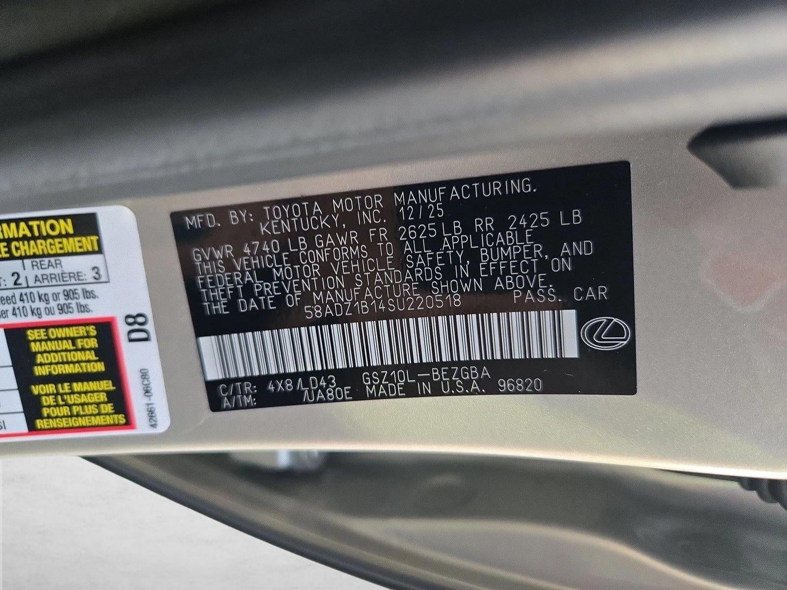 2025 Lexus ES 350 FWD
