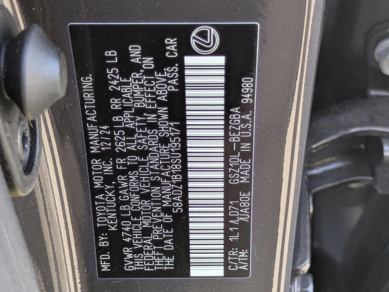 2025 Lexus ES 350 FWD