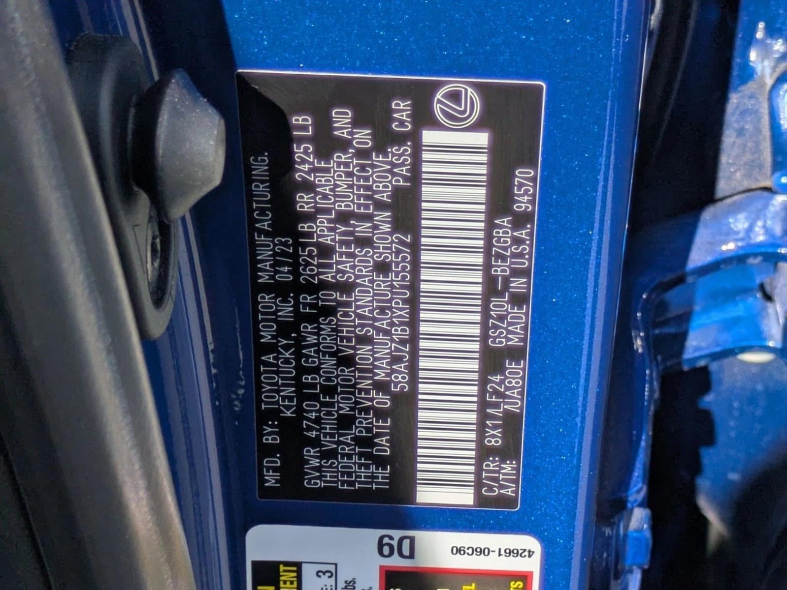 2023 Lexus ES 350 F SPORT Handling FWD